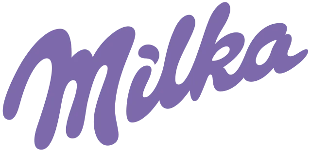 Logo de la marque de chocolat Milka