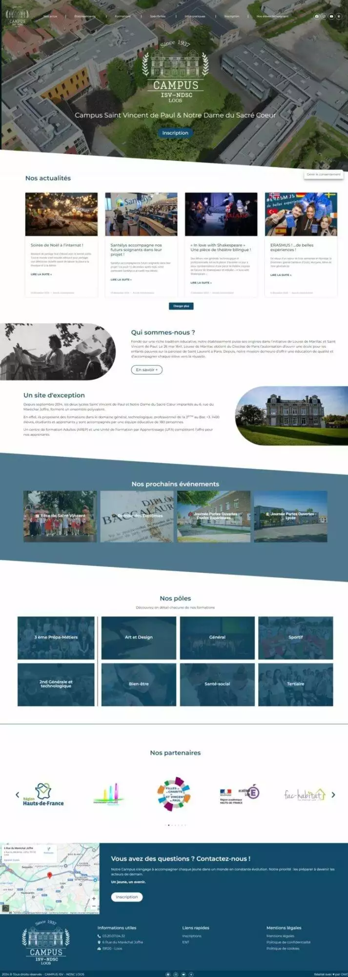 Site web institut saint vincent de paul loos